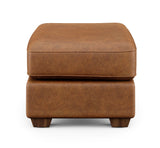 Thornton Leather Cocktail Ottoman | Flexsteel