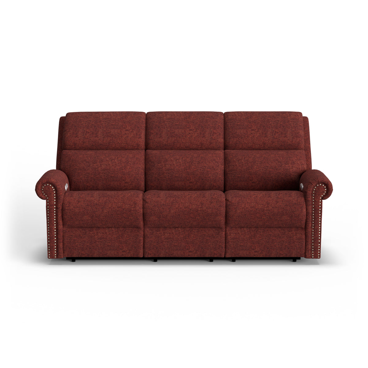 Bernard Power Reclining Sofa With Console, Power Headrest, & Lumbar | Flexsteel