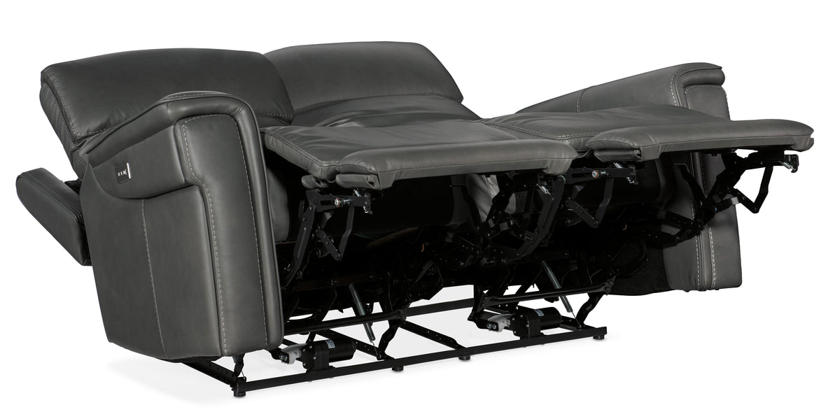 Lyra Zero Gravity Power Loveseat - Dark Gray by Hooker Furniture - View 5
