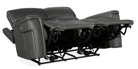 Lyra Zero Gravity Power Loveseat - Dark Gray by Hooker Furniture - View 5