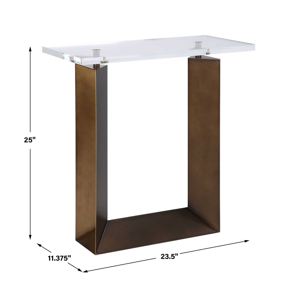 McElroy Modern Side Table - Bronze by Uttermost - View 9
