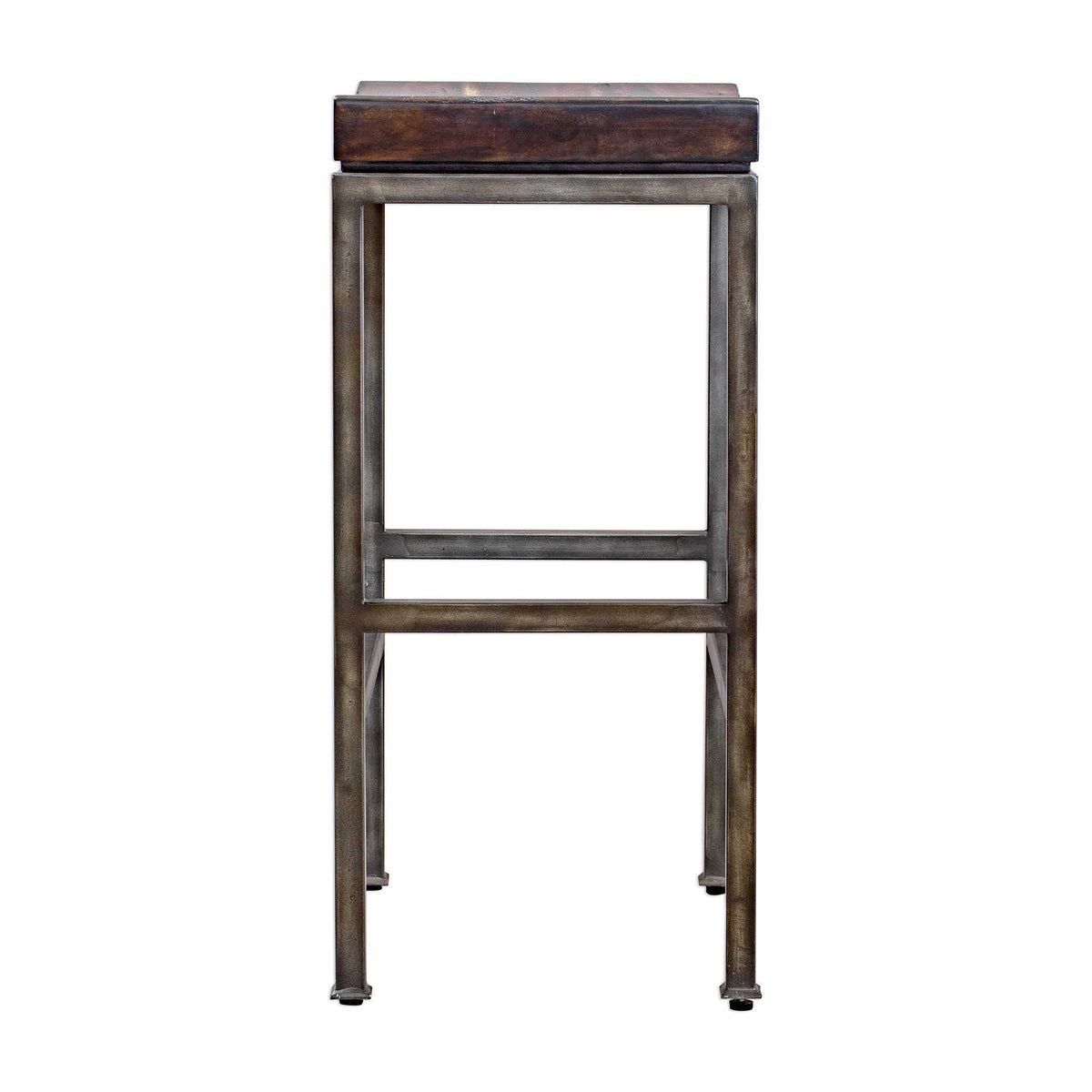 Beck Industrial Bar Stool Dark Brown & Black - Dark Brown / Black by Uttermost - View 4