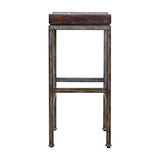 Beck Industrial Bar Stool Dark Brown & Black - Dark Brown / Black by Uttermost - View 4