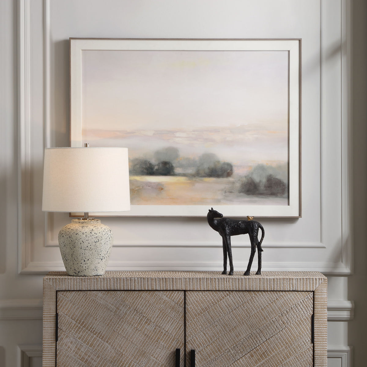 Atmospheric Neutral Landscape Print - Gray by Uttermost - View 2