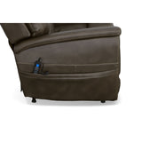 Shaw Power Lift Recliner With Power Headrest & Lumbar - Driftwood | Flexsteel