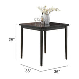 Acme - Gaucho 5PC Pack Counter Height Table Set 7288 Black Finish