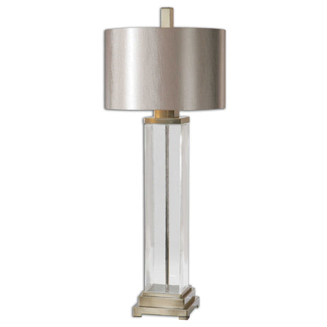 Drustan Clear Glass Table Lamp - Silver by Uttermost - View 1