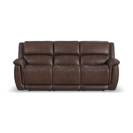 Beau Power Reclining Sofa With Power Headrests - Sable | Flexsteel