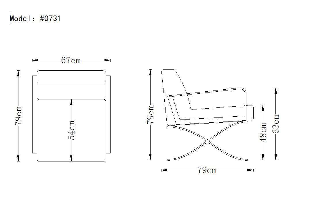 Delano Modern Black Leather Lounge Chair - View Image 1