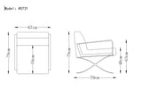Delano Modern Black Leather Lounge Chair - View Image 1