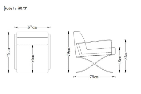 Delano Modern Black Leather Lounge Chair - View Image 1