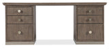 Modern Mood Executive Desk - Dark Brown / Dark Gray by Hooker Furniture - View 6