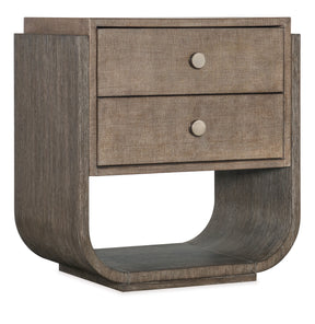 Modern Mood Two Drawer Mink Nightstand - Dark Brown by Hooker Furniture - View 1