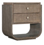 Modern Mood Two Drawer Mink Nightstand - Dark Brown by Hooker Furniture - View 1
