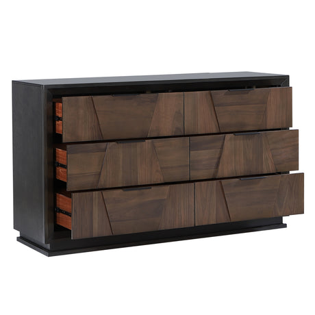 Houston Traditional Style King 4 Piece Bedroom Set in Walnut - sold by Home Elegance USA