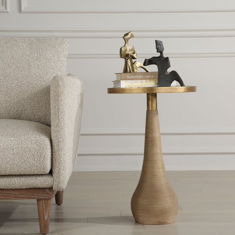 Terra Brass Accent Table - Bronze by Uttermost - View 2