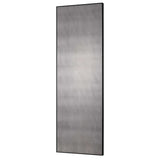 Burwell Oversized Antiqued Mirror - Black by Uttermost - View 3