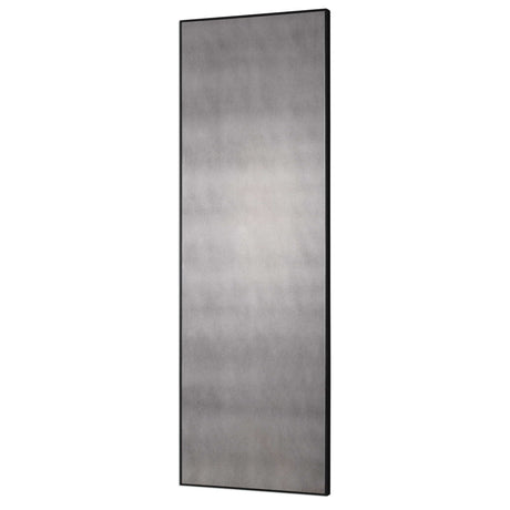 Burwell Oversized Antiqued Mirror - Black by Uttermost - View 3
