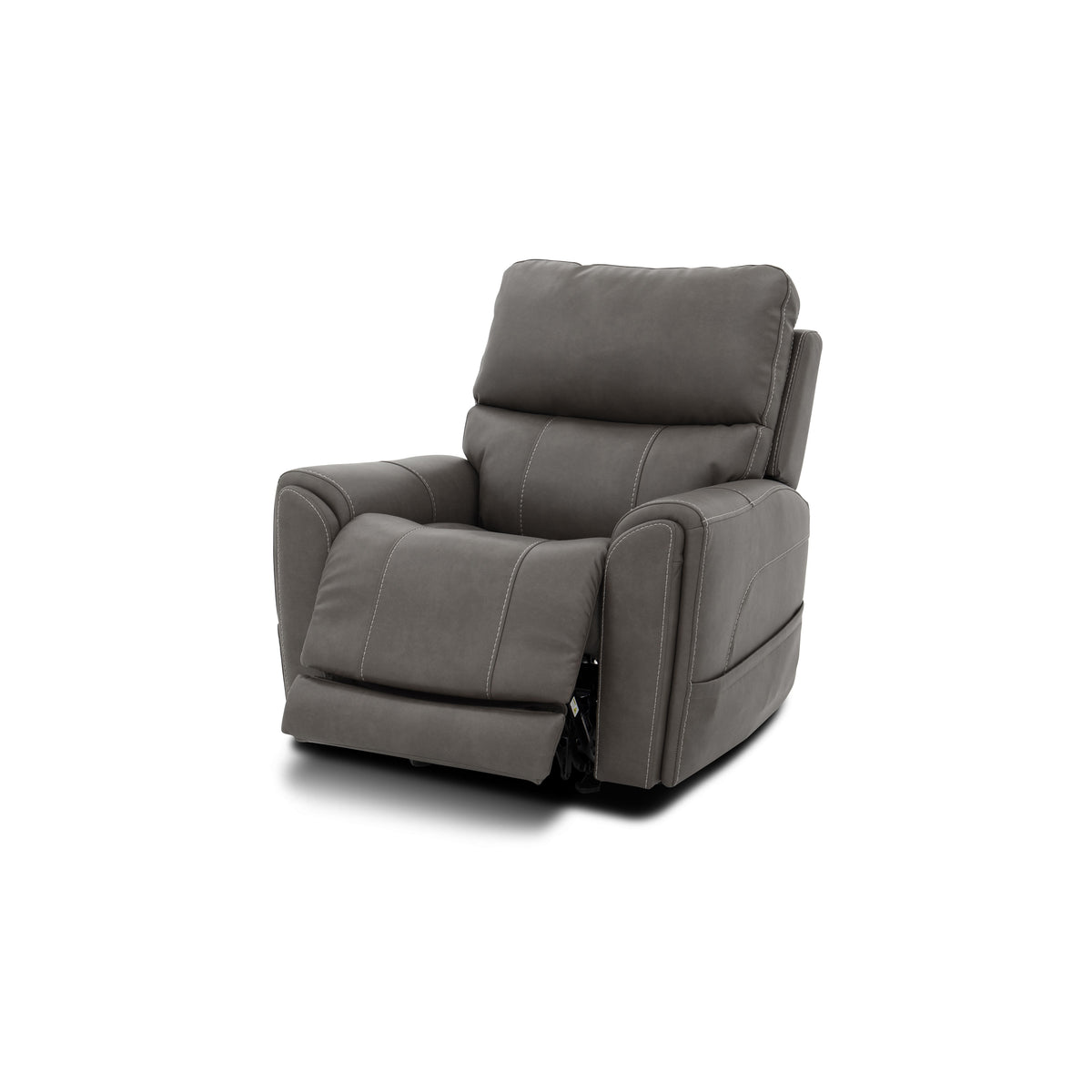 Carter Power Rocking Recliner With Power Headrest, Lumbar, Heat & Massage - Smoke | Flexsteel