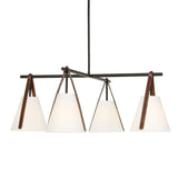 Reins Accent Straps 4 Light Chandelier - Black by Uttermost - View 1