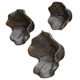Two Wood Wall Decor (Set of 3) Mocha - Dark Brown by Uttermost - View 4