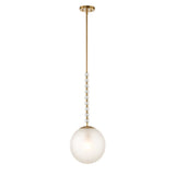Ripple 1 Light Frost Glass Pendant - Gold by Uttermost - View 6