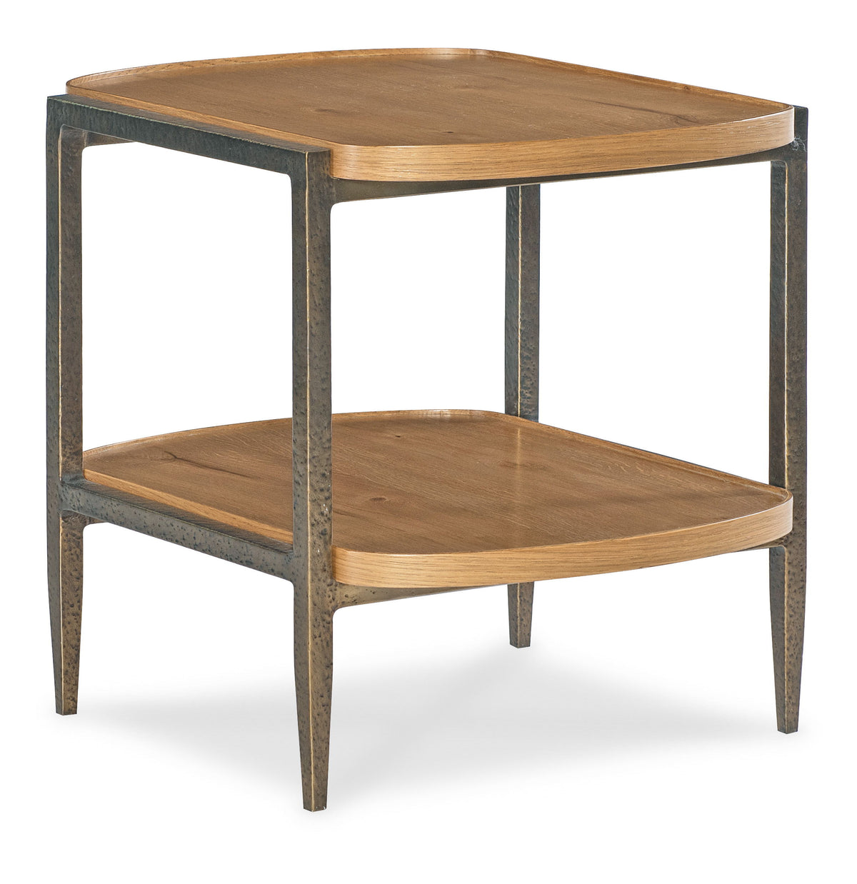 Cashiers Tiered End Table Almond - Light Brown by Hooker Furniture - View 1