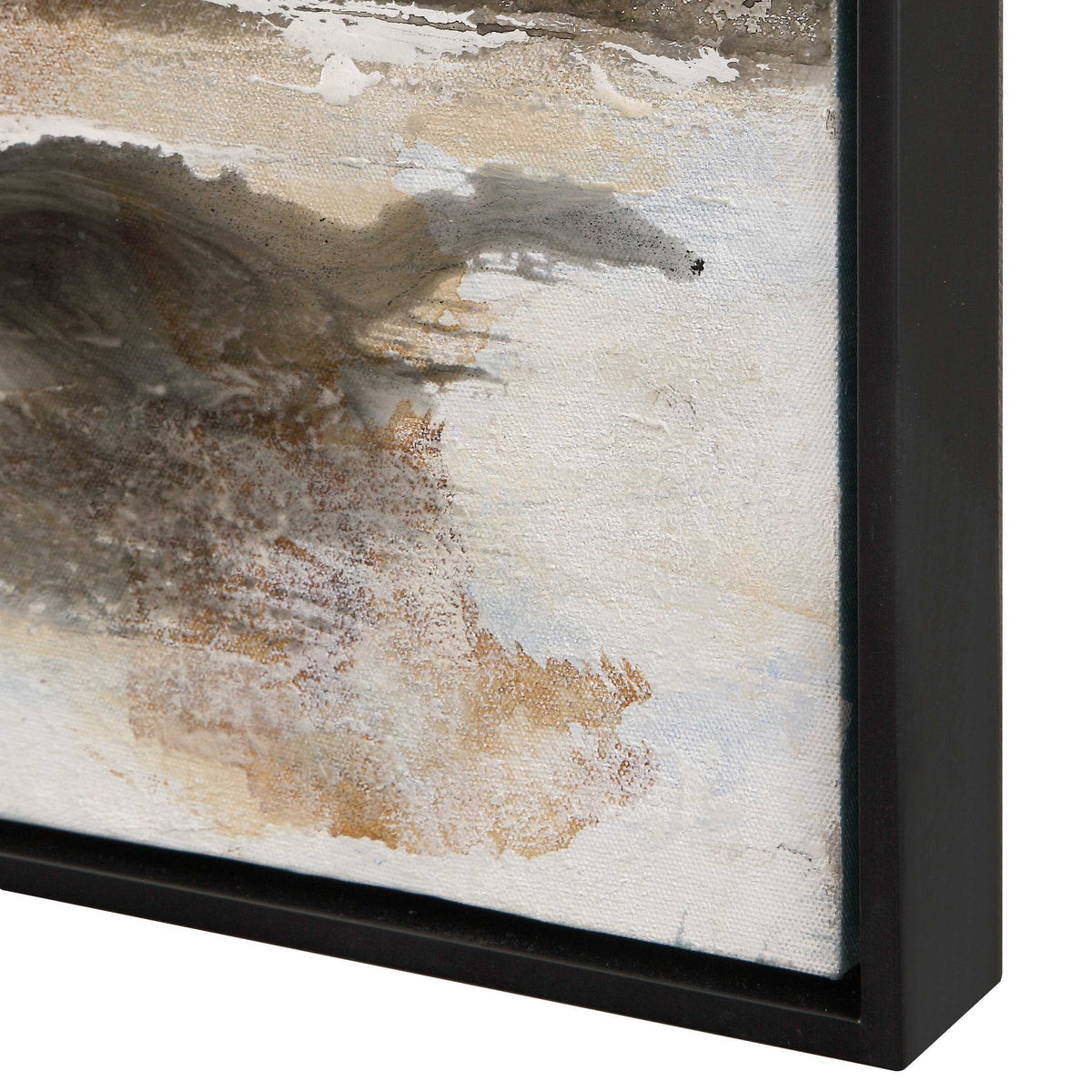 Aftermath Abstract Art - Light Brown / Dark Gray by Uttermost - View 5