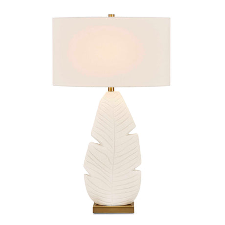 Palm Leaf Table Lamp - White by Uttermost - View 1