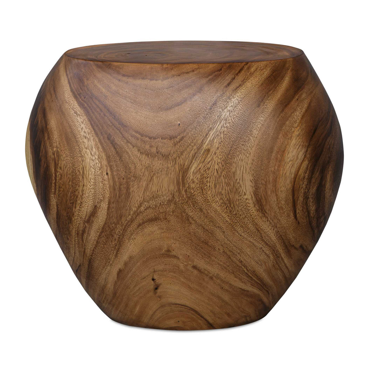 Lomas Solid Wood Accent Stool - Dark Brown by Uttermost - View 1