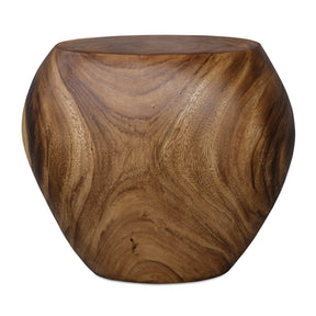 Lomas Solid Wood Accent Stool - Dark Brown by Uttermost - View 1