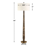 Tyree Marble Floor Lamp - Dark Brown by Uttermost - View 6