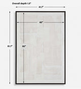 Clean Slate Slate Hand Painted Canvas - Dark Gray by Uttermost - View 9