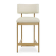 Apsley Counter Stool - Gold / White by Uttermost - View 1