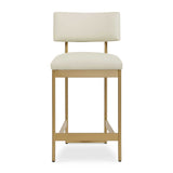 Apsley Counter Stool - Gold / White by Uttermost - View 1