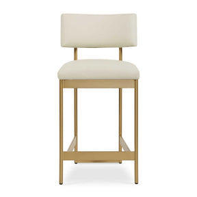 Apsley Counter Stool - Gold / White by Uttermost - View 1