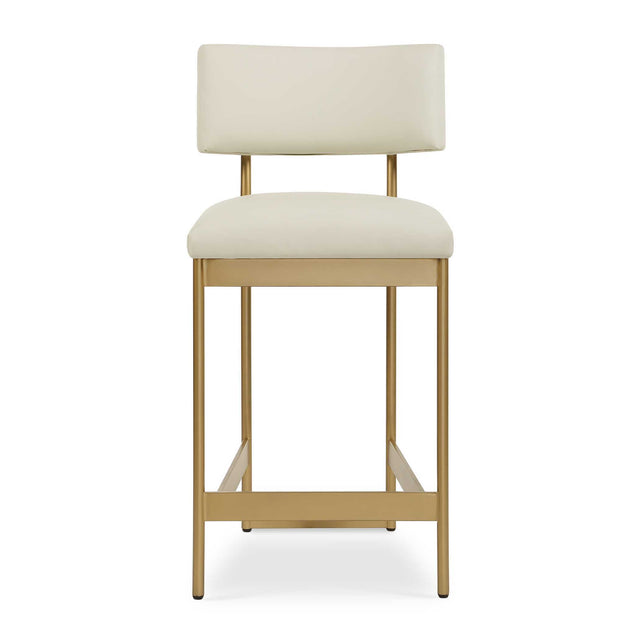 Apsley Counter Stool - Gold / White by Uttermost - View 1