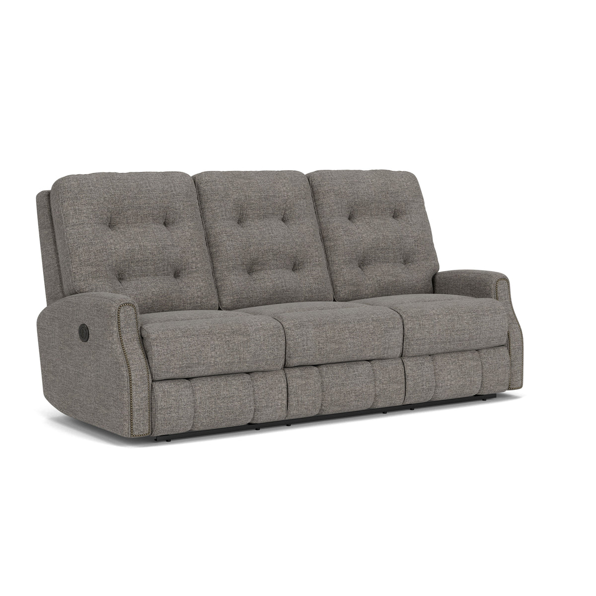 Devon Transitional Fabric Power Reclining Sofa With Nailhead Trim | Flexsteel