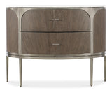 Modern Mood Two Mink Drawer Nightstand - Dark Brown / Dark Gray by Hooker Furniture - View 6