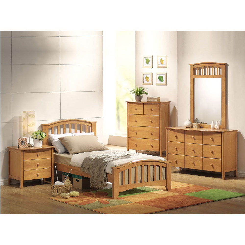 Acme - San Marino Twin Bed 08940T Maple Finish