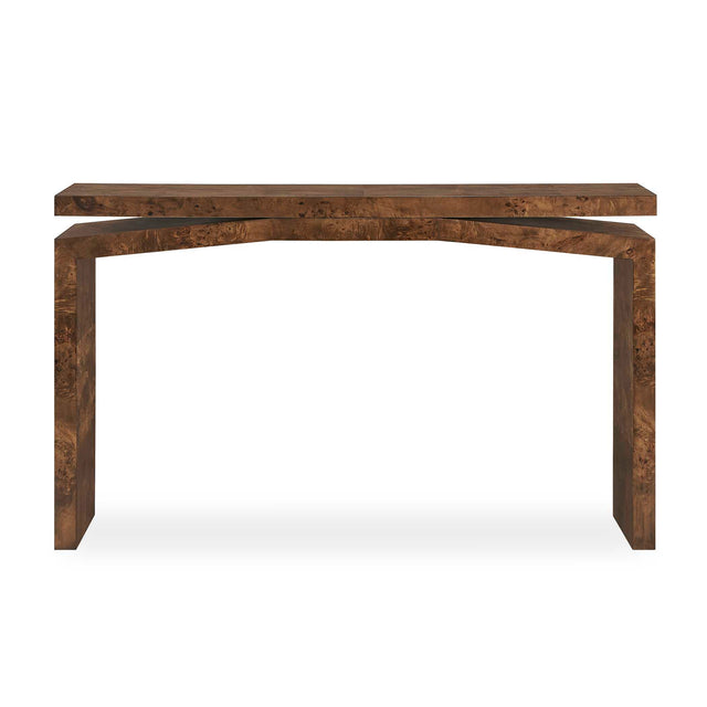 Naoko Burl Wood Console Table Woodtone - Dark Brown by Uttermost - View 1