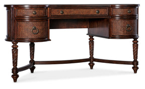 Charleston Kidney Writing Desk - Dark Brown by Hooker Furniture - View 1