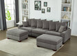 Modular Sectional Sofa,5 Seater Oversized Convertible L & U Shaped Couch, Corduroy Fabric - sold by Home Elegance USA