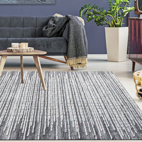 Salida Wool 9 X 12 Rug - Dark Gray by Uttermost - View 2