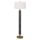Summit Rustic Floor Lamp - Black / White by Uttermost - View 1