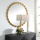 Nacala Round Mirror - Gold by Uttermost - View 3