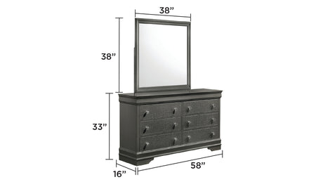 Blaze Upholstered Modern Style 4 Pc Full Bedroom Set with LED Headboard Made with Wood in Metallic Gray(NJ INVENTORY) - sold by Home Elegance USA
