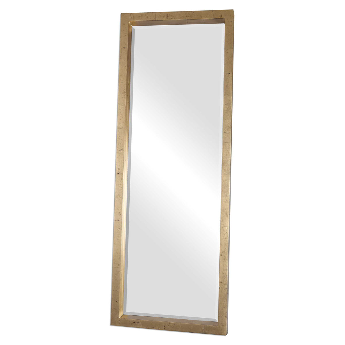 Edmonton Leaner Mirror - Gold by Uttermost - View 3