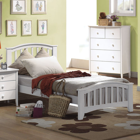 Acme - San Marino Twin Bed 09150T White Finish