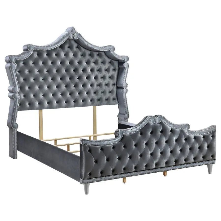 5 Piece Set Queen Bed - Gray - 223581Q - S5 - image - 7